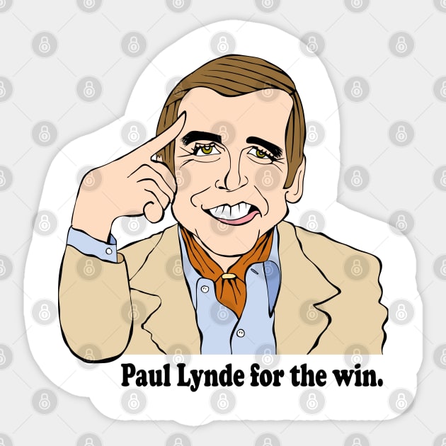HOLLYWOOD SQUARES PAUL LYNDE FAN ART Sticker by cartoonistguy